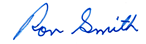 Ron Smith Signature